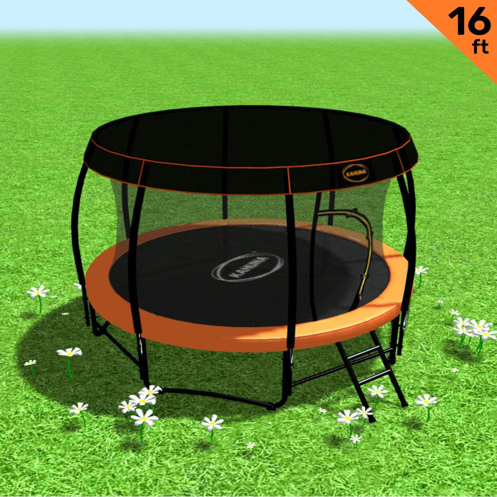 Trampoline 16 ft Kahuna with  Roof - Orange