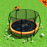 Kahuna Pro 16ft Trampoline with Mat, Reversible Pad, Basketball Set