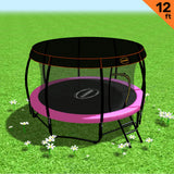 Kahuna Trampoline 12 ft with  Roof-Pink