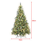 Christabelle 1.2m Pre Lit LED Christmas Tree with Pine Cones