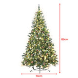 Christabelle 1.2m Pre Lit LED Christmas Tree with Pine Cones