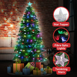 Christabelle 1.2m Enchanted Pre Lit Fibre Optic Christmas Tree  Stars