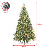 Christabelle 1.5m Pre Lit LED Christmas Tree with Pine Cones