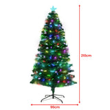 Christabelle 2.1m Enchanted Pre Lit Fibre Optic Christmas Tree