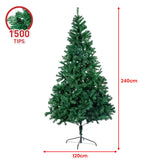 Christabelle Green Artificial Christmas Tree 2.4m - 1500 Tips