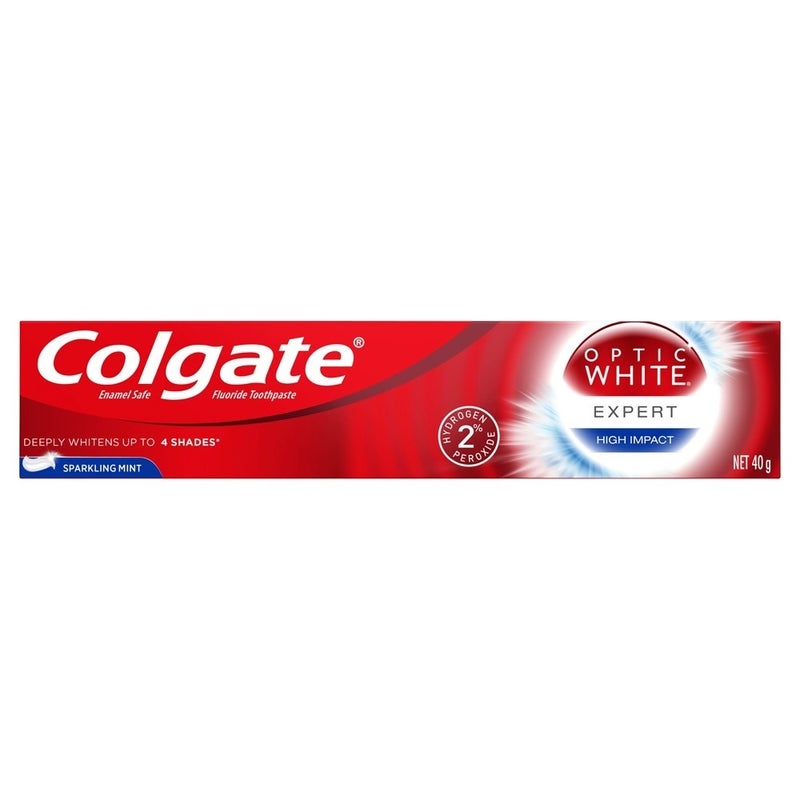2 Pack x Colgate Optic White Expert Sparkling Mint Toothpaste 40g