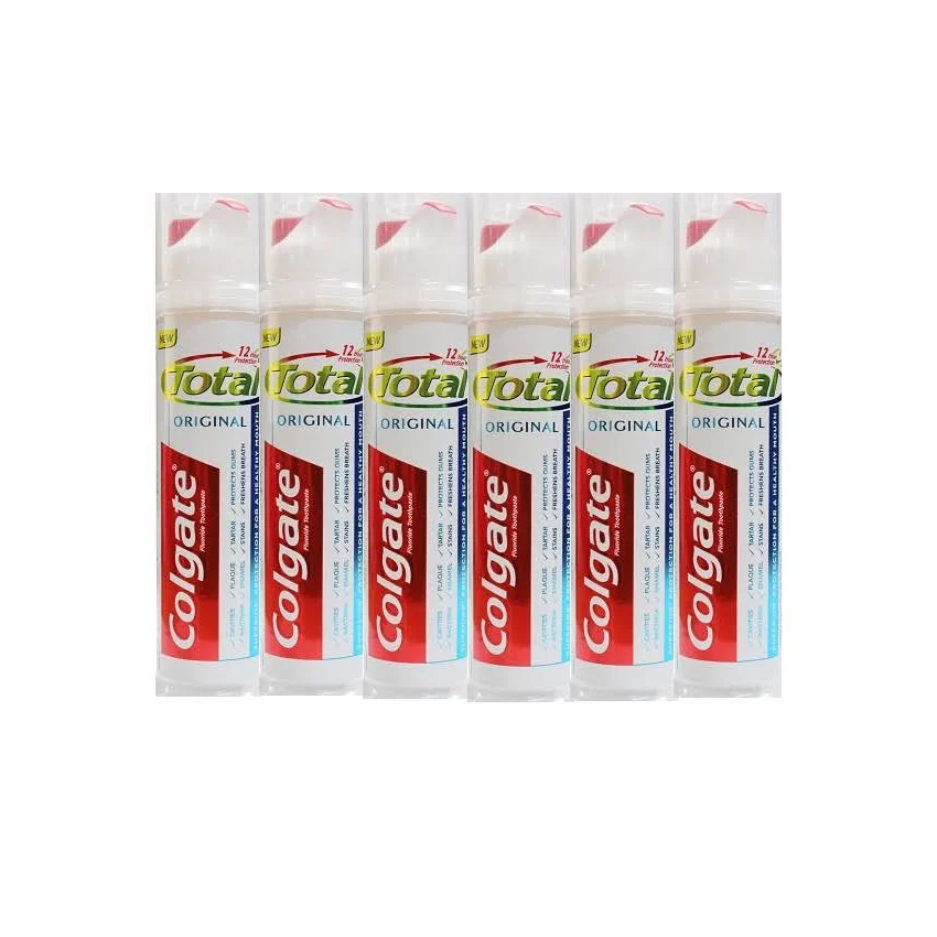 6 Pack x Colgate Total Original Pump Toothpaste 120g