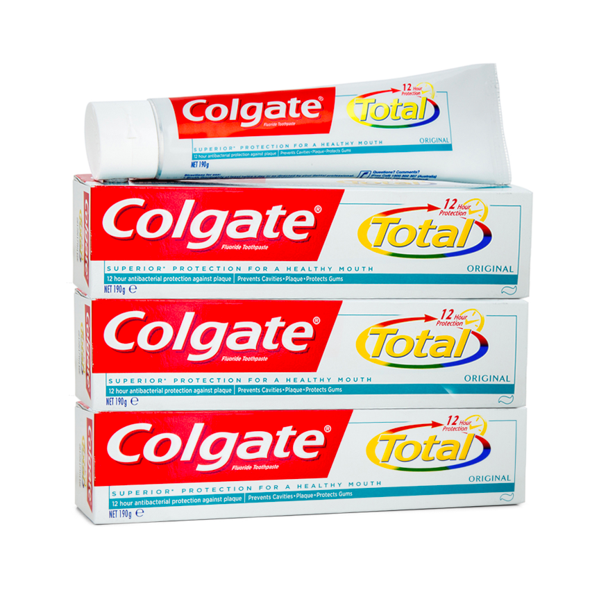 3 Pack x Colgate Total Toothpaste Original 190g