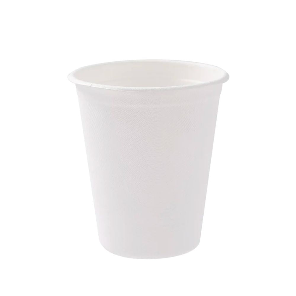 2 Pack x Lemon & Lime ECO Sugarcane Cups White 12pc - 250ml