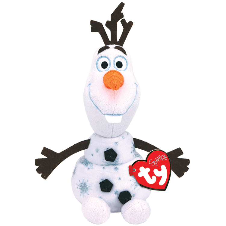 Ty Beanie Babies Collection 7" Frozen 2 Olaf The Snowman Sparkle Plush Toy