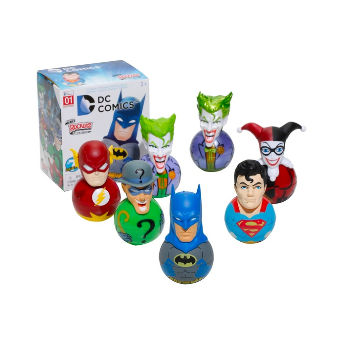 2 Pack x DC Comics Original Rockerz Wobbling Figures - Series #1