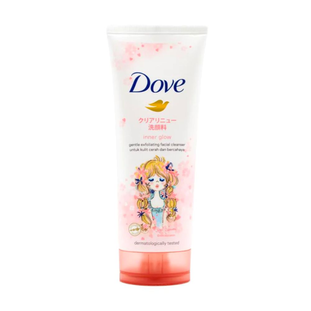 2 Pack x Dove Inner Glow Oil Gentle Exfoliatingl Facial Cleanser - 100g