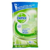Dettol Anti-Bacterial Floor Wipes Lime & Mint Household Disinfectant 15pk