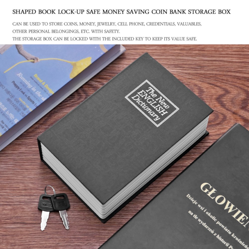 Secret Safe New English Dictionary Book Safe Smooth Sales