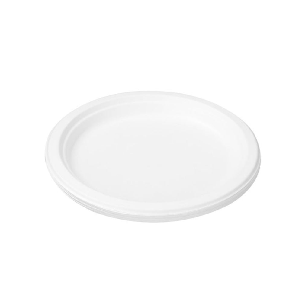 2 Pack x Lemon & Lime ECO Sugarcane Dinner Plate White 12pc - 23cm