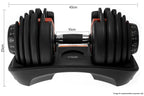 1x 40kg Powertrain Adjustable Dumbbell