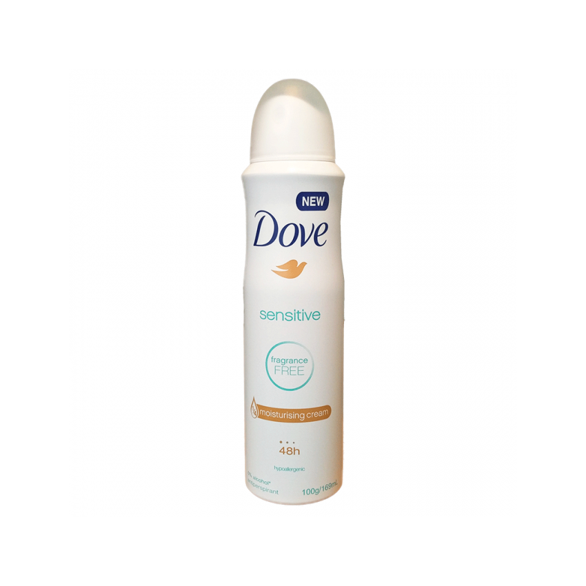 2 Pack x Dove Antiperspirant Deodorant Sensitive Fragrance Free 100g