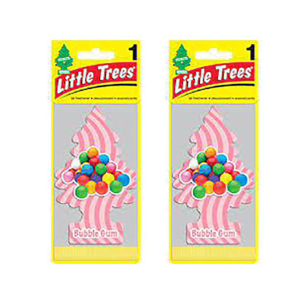 2 Pack x Little Trees Air Freshener - Bubble Gum