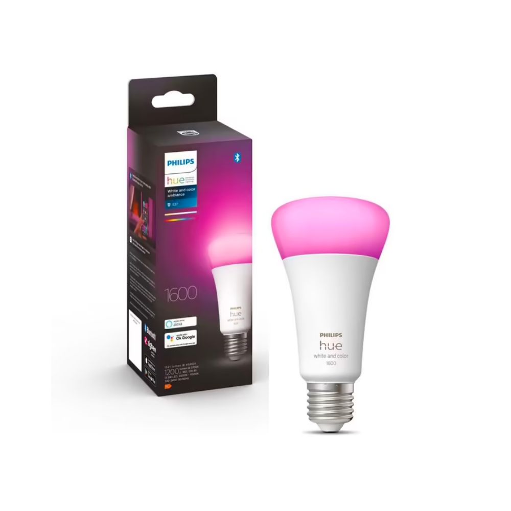 Philips Hue White and Colour Ambiance 15W A67 E27 Smart Light Bulb