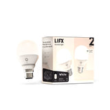 LIFX White 8.5W A60 E27 800lm Smart Bulb - 2 Pack