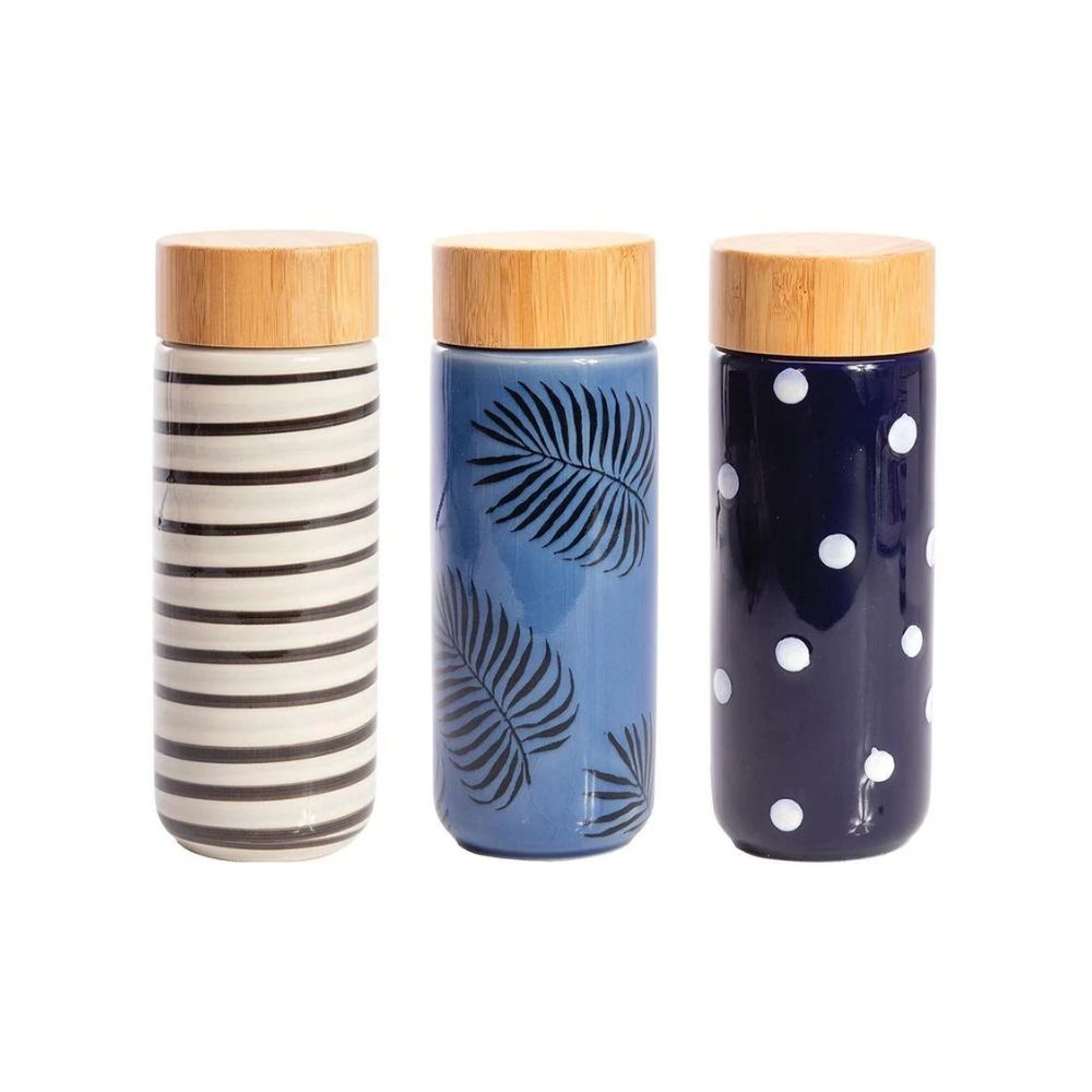IS Gift Double Walled Ceramic Eco Water Bottle - 300ml