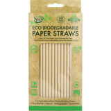 Eco Biodegradable Material Drinking Straws - Brown Paper Straws 50PK