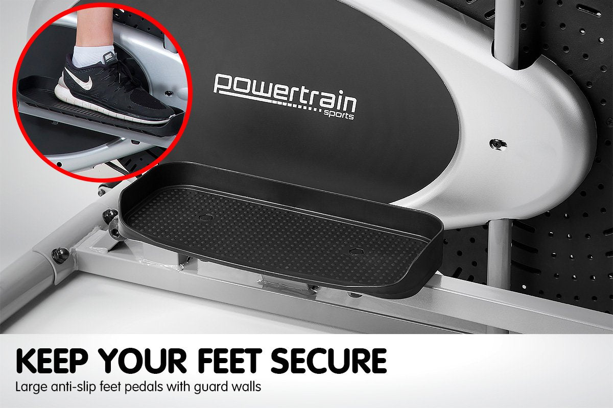 Powertrain 5-in-1 Elliptical Cross Trainer Bike with Dumbbell Sets ...