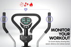 Powertrain 6-in-1 Elliptical Cross Trainer Bike with Weights and Twist Disc