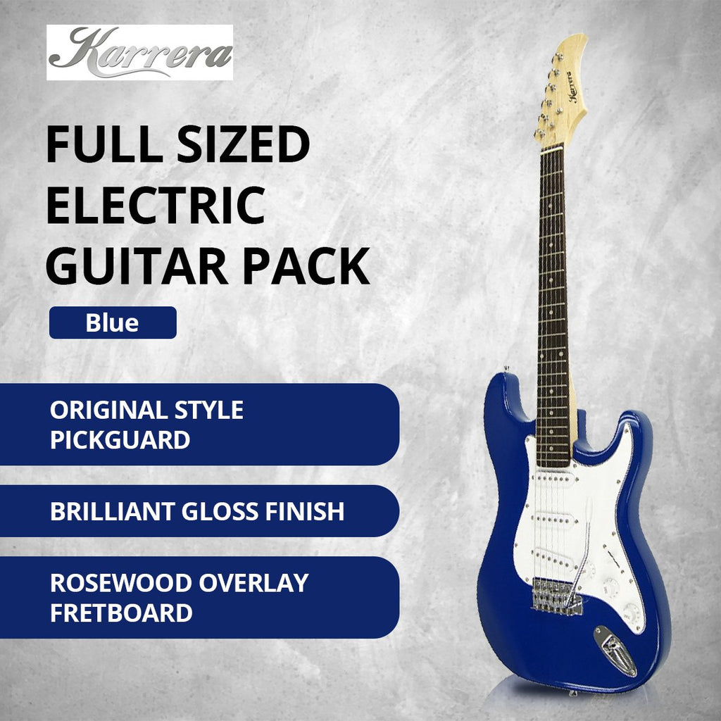 Karrera 39in Electric Guitar - Blue
