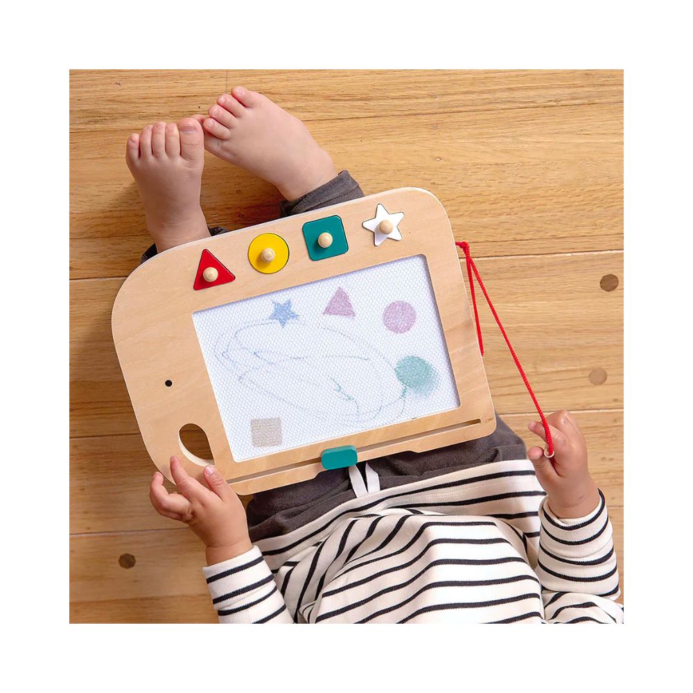 Petit Collage Doodle & Draw Elephant Wooden Magic Drawing Board