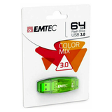 Emtec 64GB C410 Colour Mix USB 2.0 Flash Drive - Green