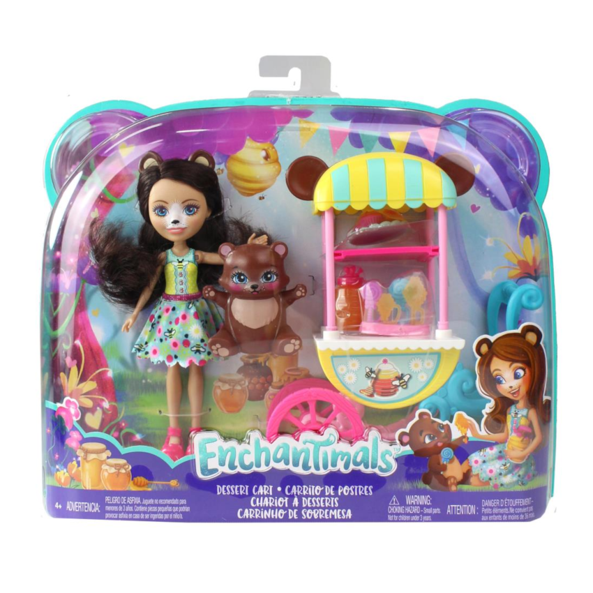 Enchantimals Dessert Cart Bren Bear & Snore Playset