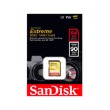 Sandisk Extreme SDXC UHS-I U3 Class 10 64GB upto 90MB/s (SDSDXVE-064G)