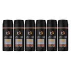 6 Pack x Lynx Men Body Spray Aerosol Deodorant Dark Temptation 155ml