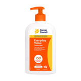 Cancer Council Everyday Value Sunscreen SPF 50+ 500mL