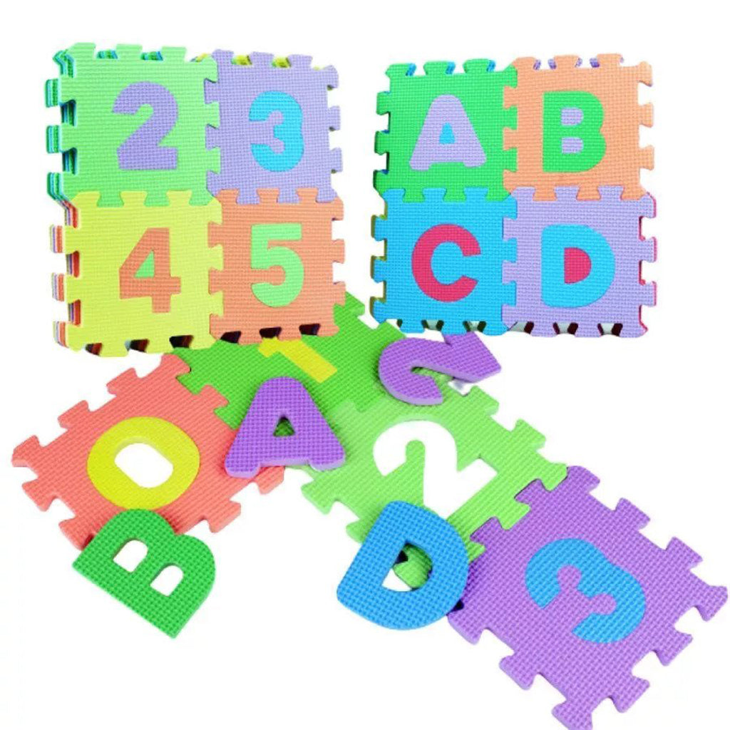 Alphabet & Numbers Puzzle Foam Mat - 36 Piece