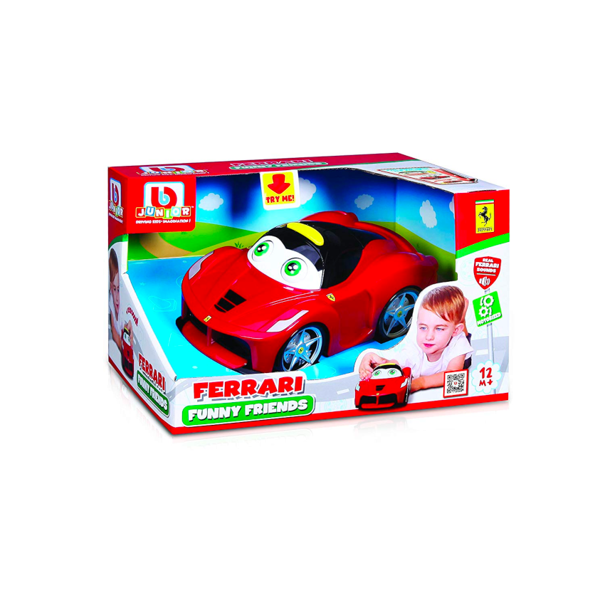BB Junior Play and Go Ferrari Funny Friends LaFerrari Vehicle (Red)