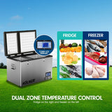 Kolner 80L Portable Fridge Cooler Freezer Camping