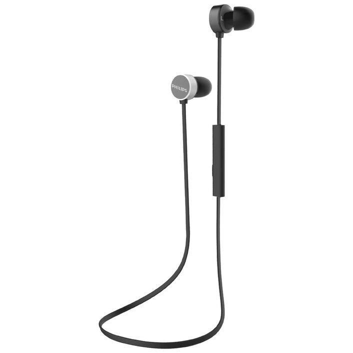 Philips Upbeat Earphones with Microphone - Black