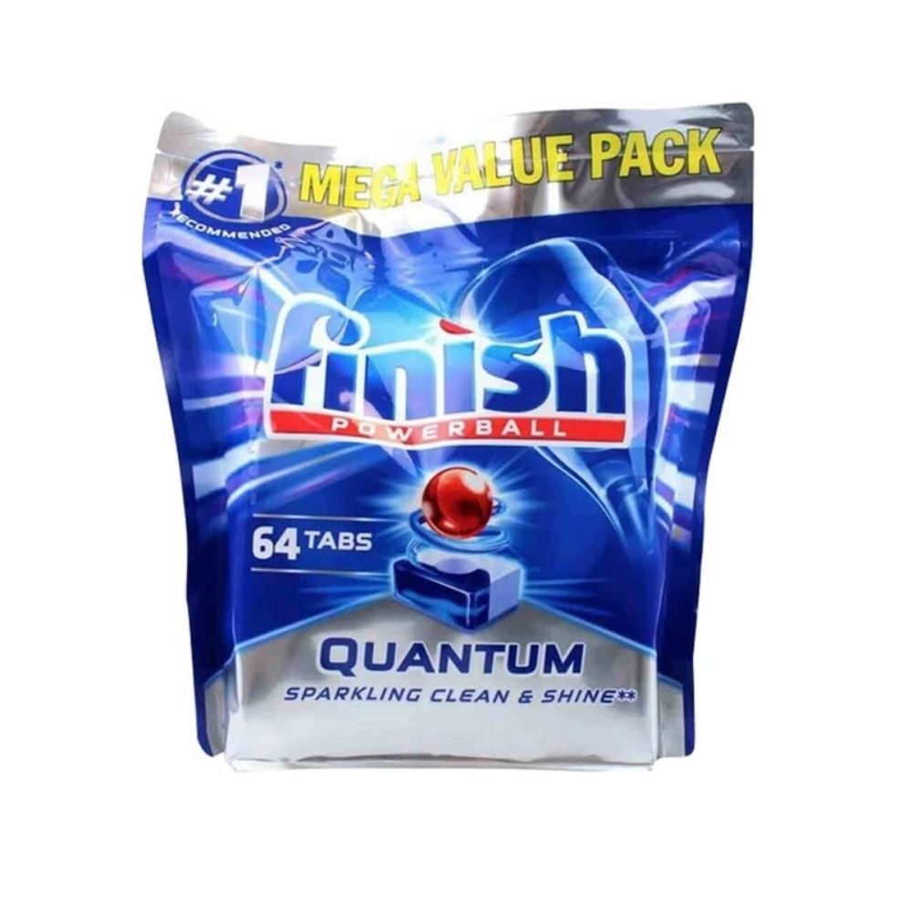 2 Pack x Finish Powerball Quantum Dishwasher Original 64 Tablets