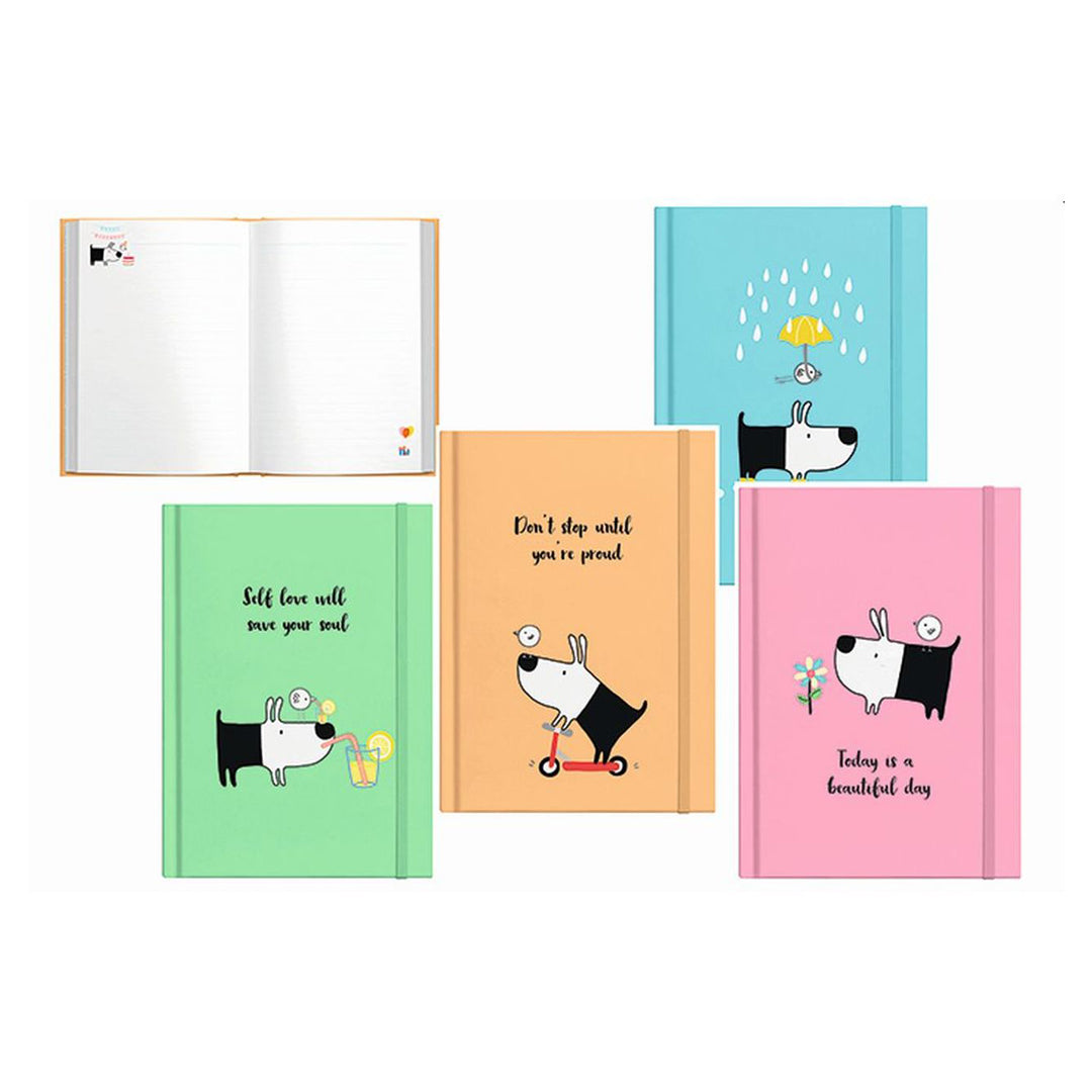 Milford Bird & Dog Hardcover A5 Journal (4 Pack)