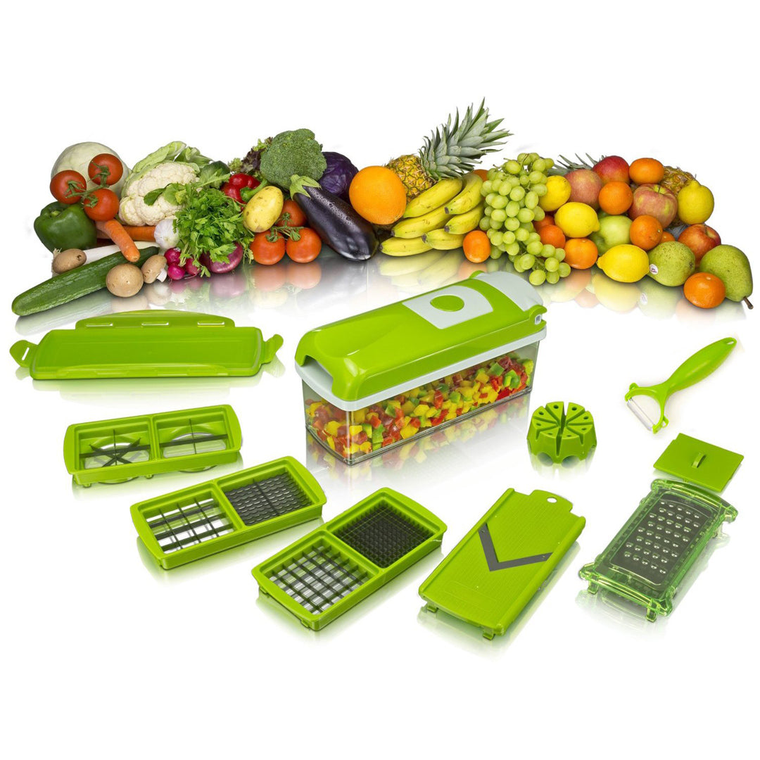 Vegetable & Fruit Slicer Dicer 13pc (With Bonus Peeler)