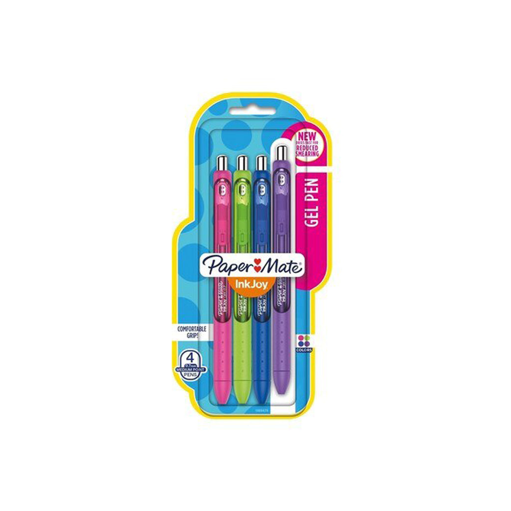 6 Pack x Paper Mate Inkjoy Gel Pens Fashion Multi Coloured 4pc