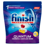 2 x Finish Powerball Quantum Dishwasher Tablets Lemon 34 pack