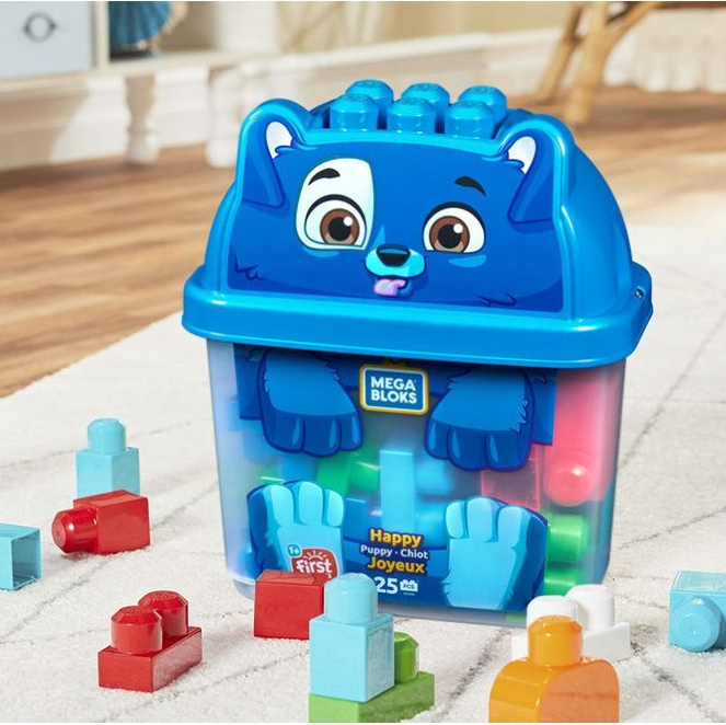 Mega Bloks Animal Bucket - Happy Puppy