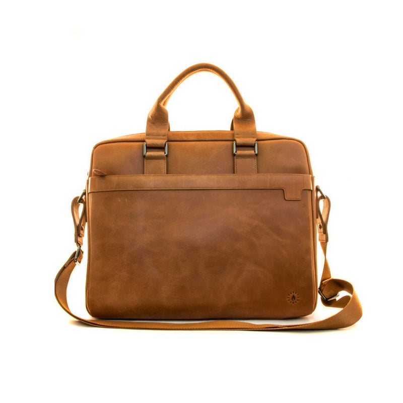 Jack Bee Flinders Leather Laptop Bag