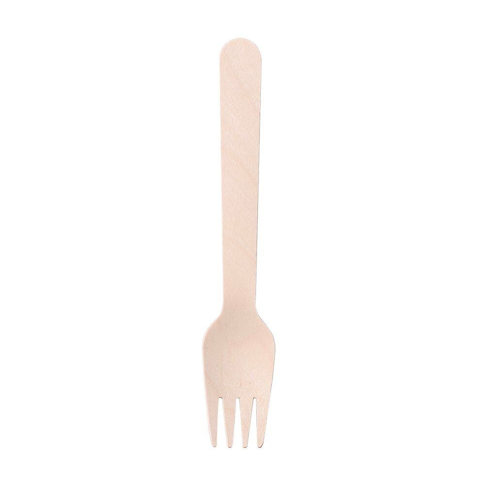 2 Pack x Lemon & Lime Eco 15.5cm Wooden Forks 12pc
