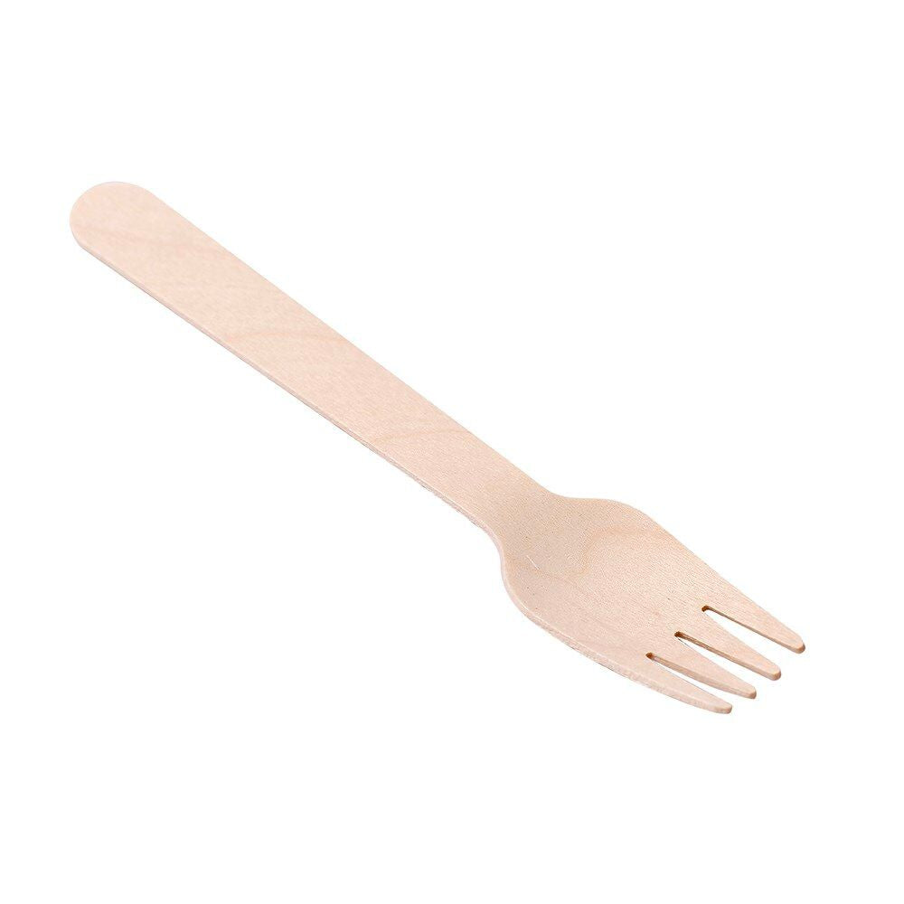 2 Pack x Lemon & Lime Eco 15.5cm Wooden Forks 12pc