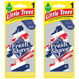 2 x Little Trees Air Freshener - Fresh Shave
