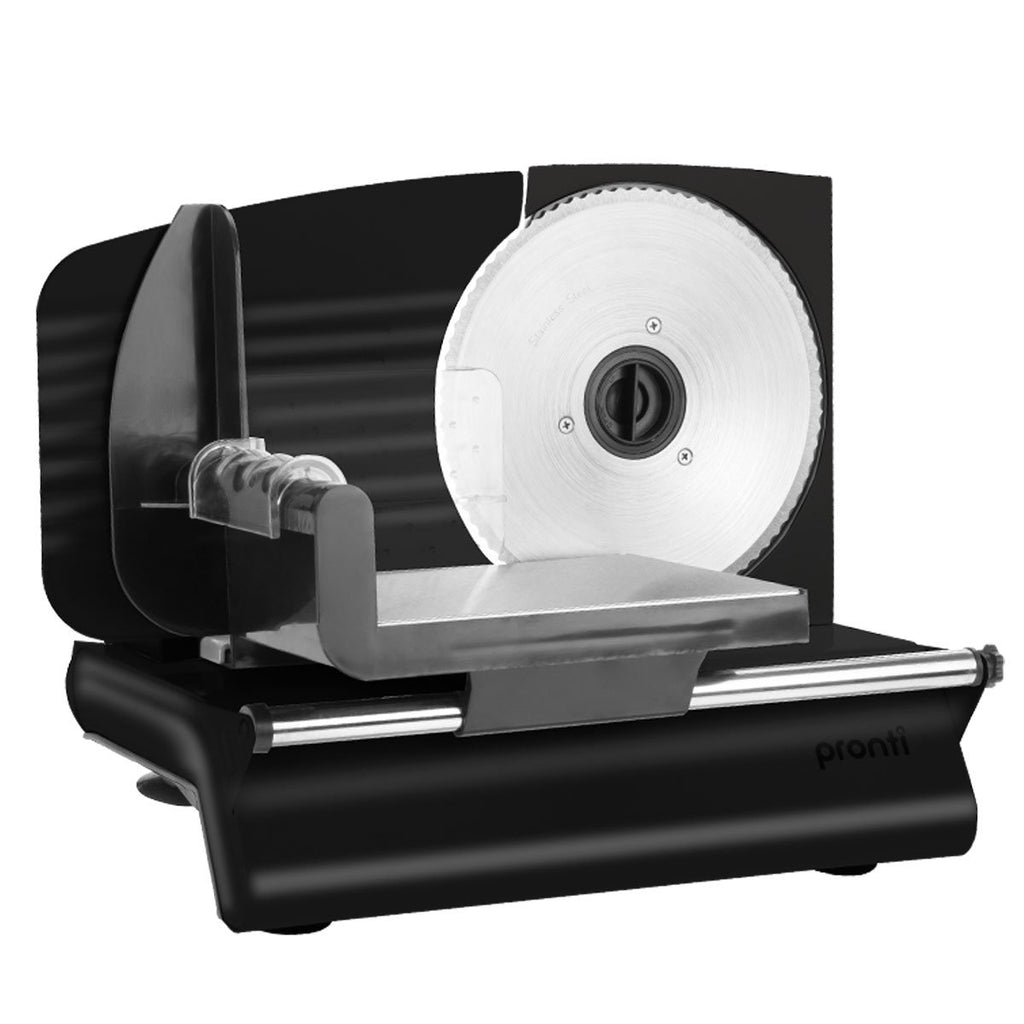 200W Pronti Deli and Food Electric Meat Slicer Blades Processor Black